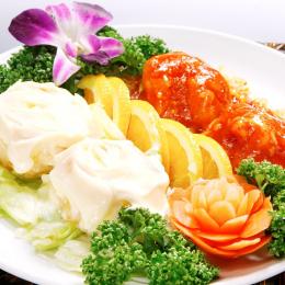 大海老の紅白盛り合わせ