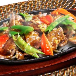 牛肉の鉄板焼き