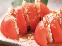 冷やしトマトのササミ和え