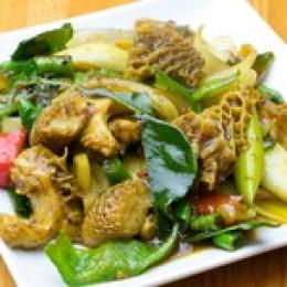 ハチノスのハーブ炒め	