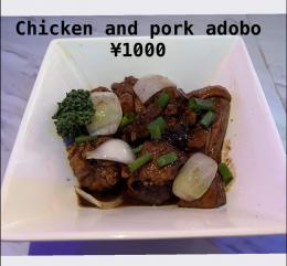 Chicken and pork adobo