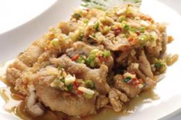 さっぱり葱だれの油淋鶏