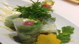 マグロとクリームチーズの春巻き