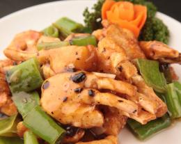 豆鼓清蟹（カニの黒豆炒め）